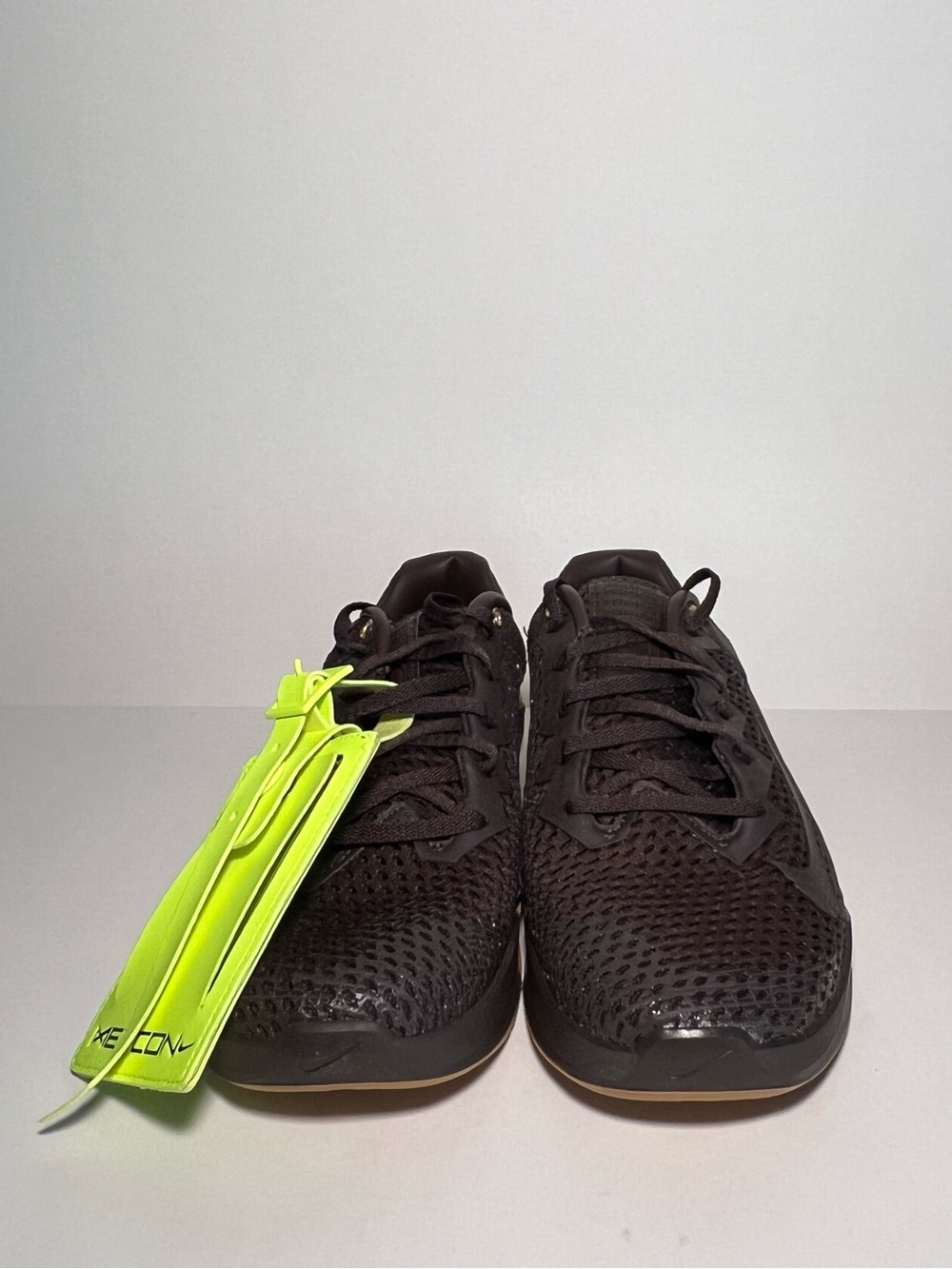 Nike Brown Quilted Leather Sneaker Collar with White Tag